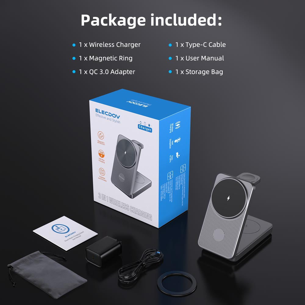 Elecdov CE10G In 1 Magnetic Charging Packing List