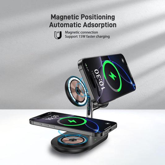 CE15 3-in-1 Charging Station for Apple: The Ultimate Nightstand Solution for Home Aesthetics