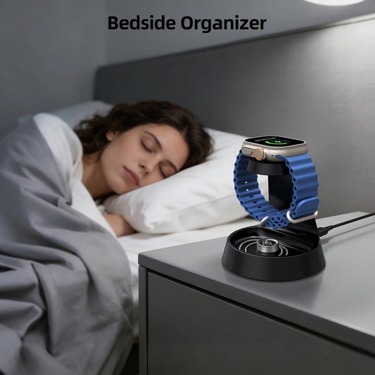 Elecdov WC01A 2 In 1 Magnetic Charging Station: The Compact Power Hub for iPhone &amp; Apple Watch