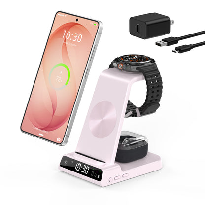 Elecdov C01 3 In 1 Magnetic Charging Station for Samsung,Includes Charger Plug