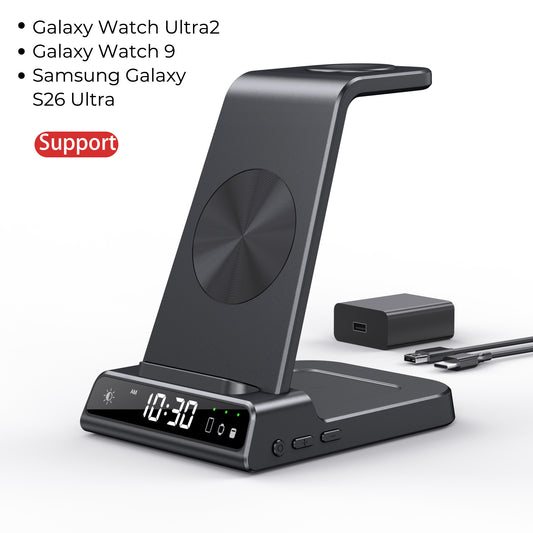 Elecdov C01 3 In 1 Magnetic Charging Station for Samsung,Includes Charger Plug