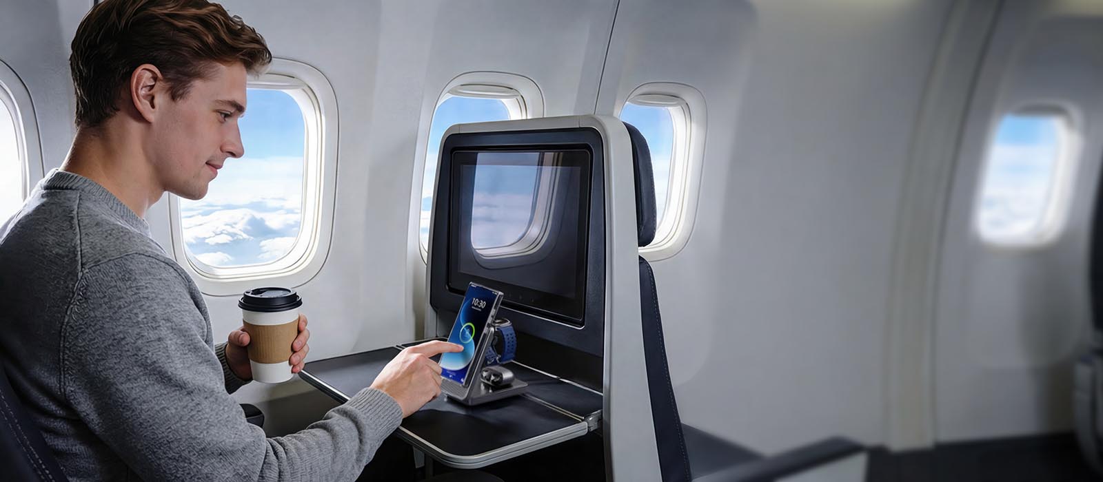 Foldable travel wireless charger