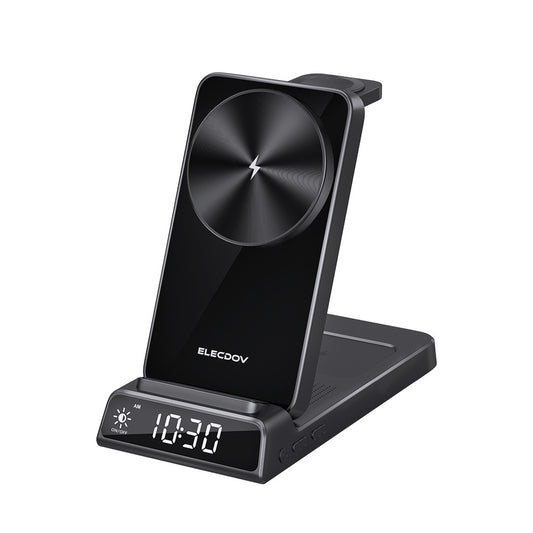 Elecdov CE19A 3 In 1 Magnetic Charging Station for Apple,Includes Charger Plug