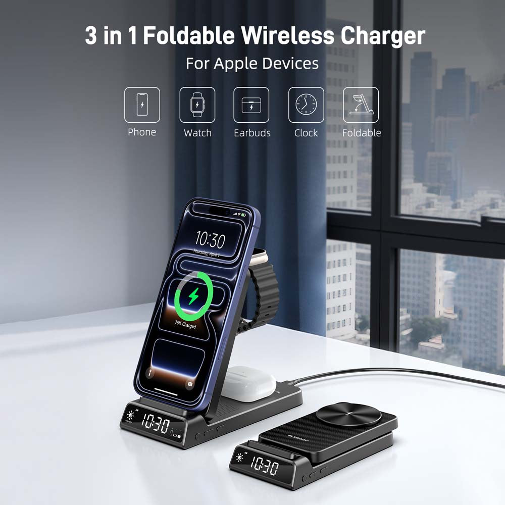 Elecdov CE19A-CF 3 In 1 Magnetic Charging For iPhone Devices
