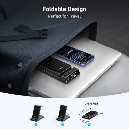 Elecdov CE19A-CF 3 In 1 Magnetic Charging Foldable Portable Charger