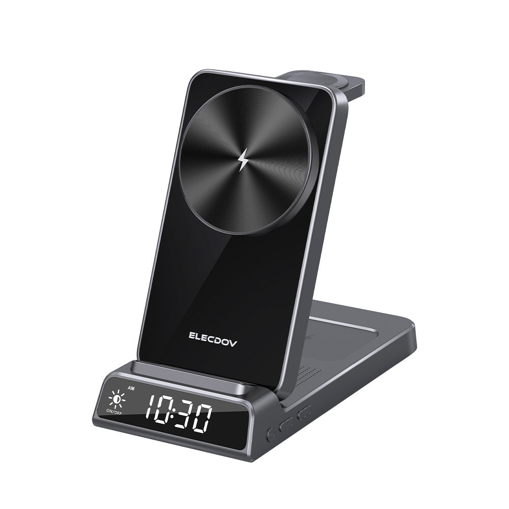 Elecdov CE19A 3 In 1 Magnetic Charging Station for Apple,Includes Charger Plug