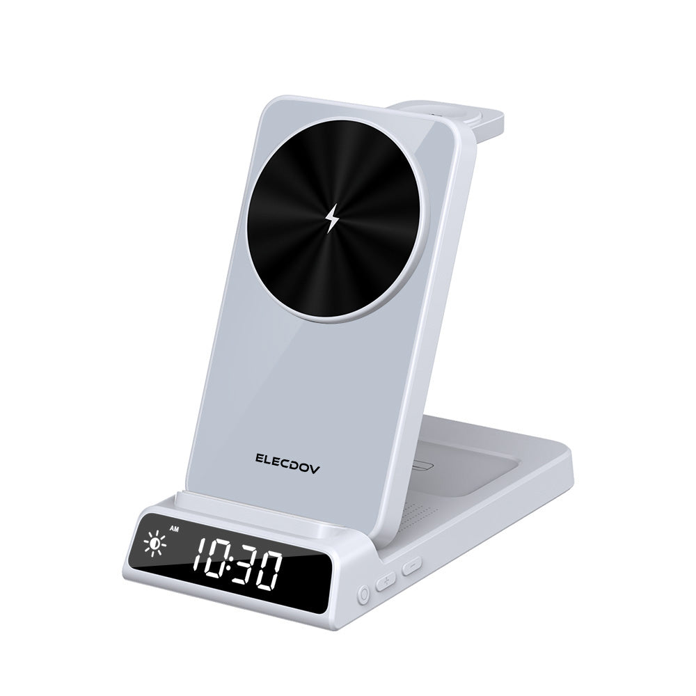 Elecdov CE19A 3 In 1 Magnetic Charging Station for Apple,Includes Charger Plug