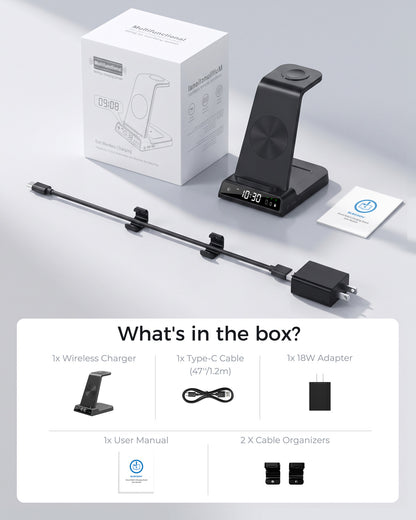 Elecdov C01 3 In 1 Magnetic Charging Station for Samsung,Includes Charger Plug