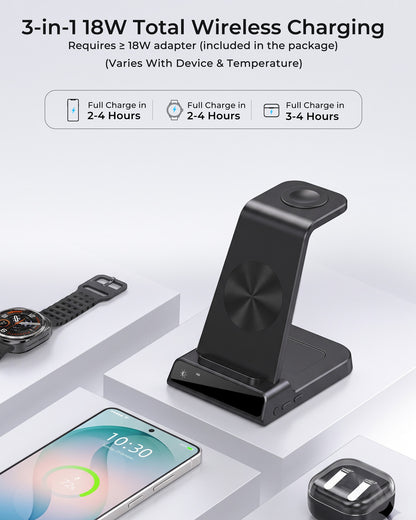 Elecdov C01 3 In 1 Magnetic Charging Station for Samsung,Includes Charger Plug