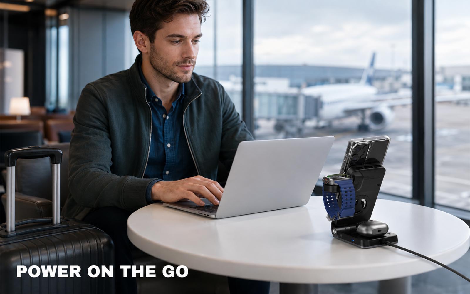Galaxy Watch 9 Office Qi2 Charging Scenario