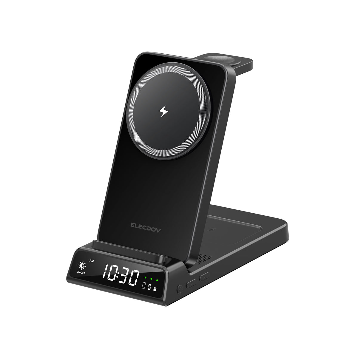 Elecdov CE19A-CF 3 In 1 Magnetic Charging Station for Apple,Includes Charger Plug