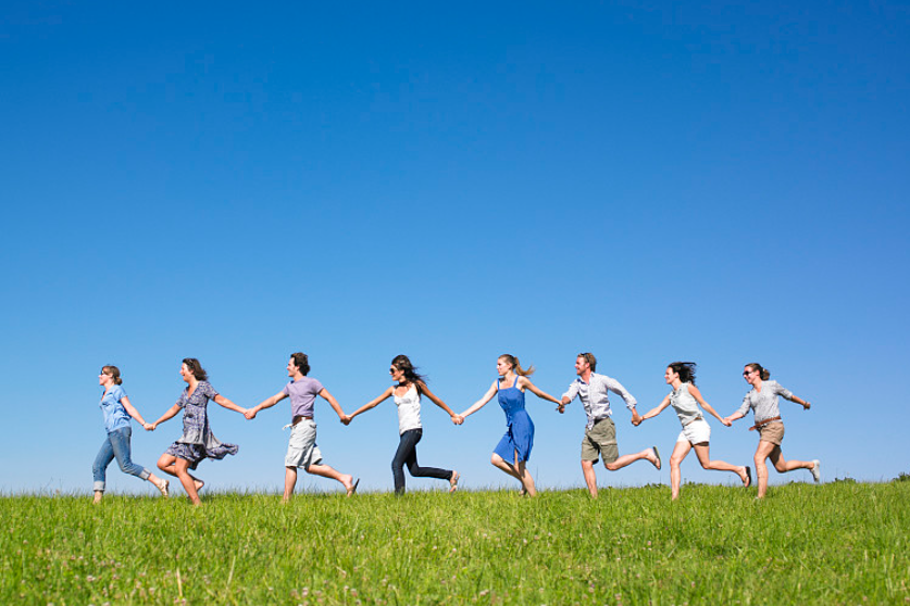 Friendship outdoor nature scene