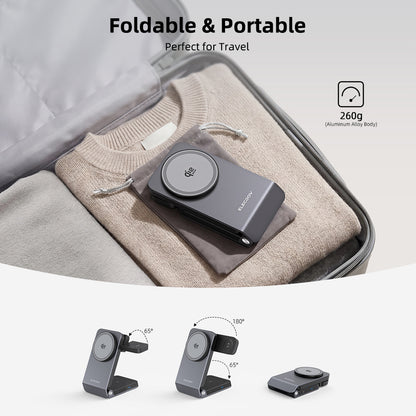 Elecdov W103S 3 In 1 Magnetic Charging foldable Portable Charger
