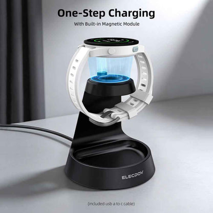 Elecdov WC01J 2 In 1 Magnetic Charging Station Strong magnetic attraction