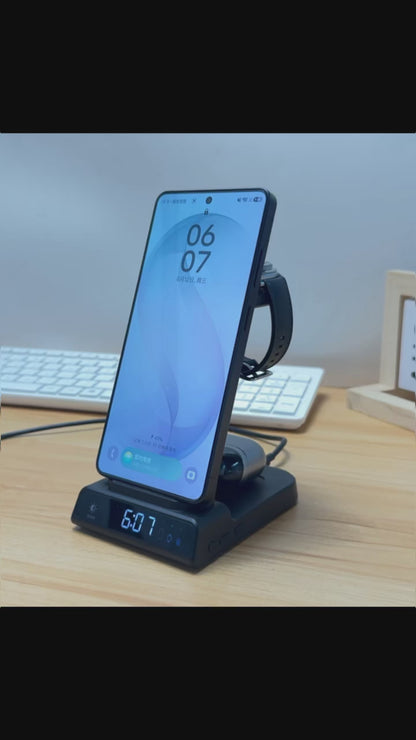Elecdov C01 3 In 1 Magnetic Charging Station for Samsung,Includes Charger Plug